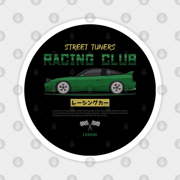 Tuner Green S13 JDM Magnet by GoldenTuners